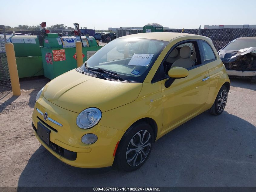 2013 Fiat 500 Pop VIN: 3C3CFFAR5DT512376 Lot: 40571315