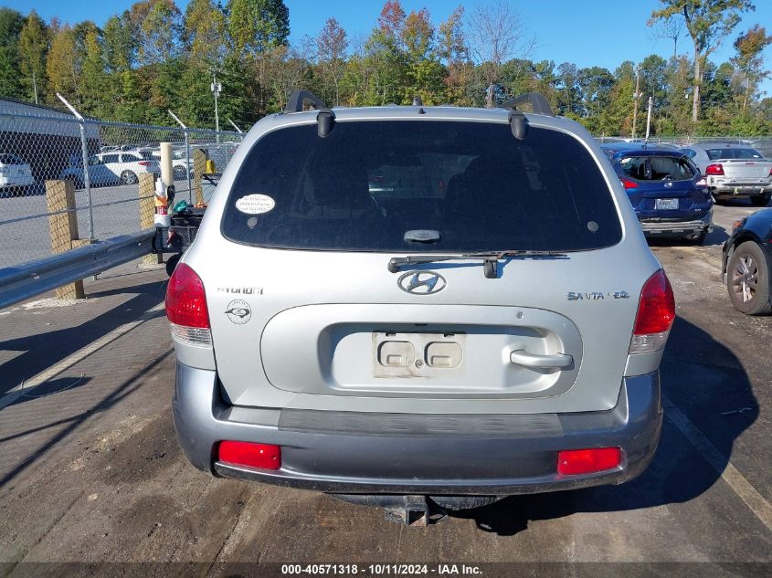 2005 Hyundai Santa Fe Gls/Lx VIN: KM8SC13D85U959663 Lot: 40571318