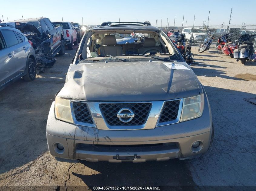 2007 Nissan Pathfinder Le VIN: 5N1AR18U27C621347 Lot: 40571332