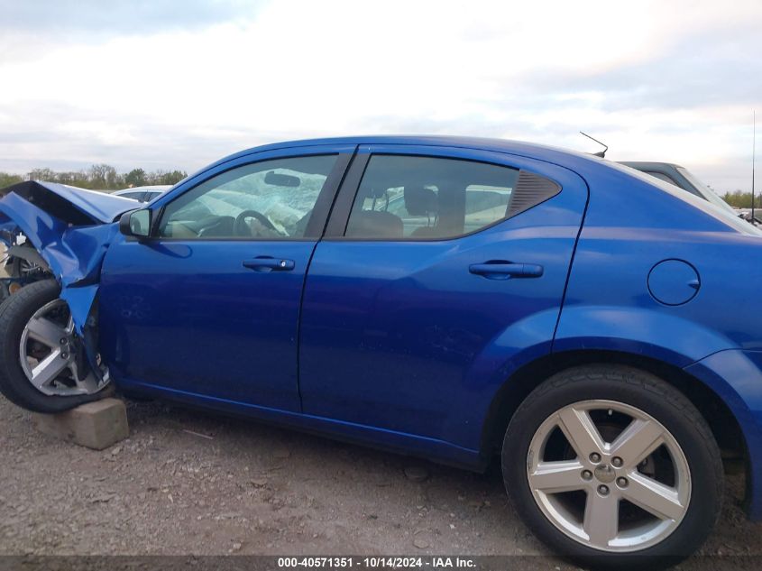 2013 Dodge Avenger Se VIN: 1C3CDZAB7DN517511 Lot: 40571351