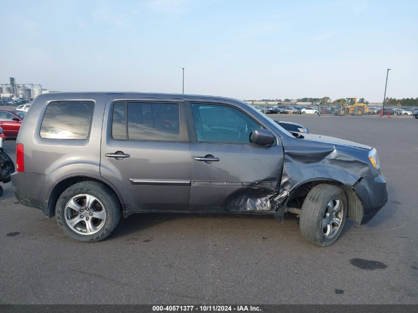 2014 Honda Pilot Ex-L VIN: 5FNYF4H59EB012441 Lot: 40571377