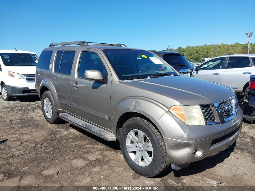 2007 Nissan Pathfinder Le VIN: 5N1AR18U07C622027 Lot: 40571396