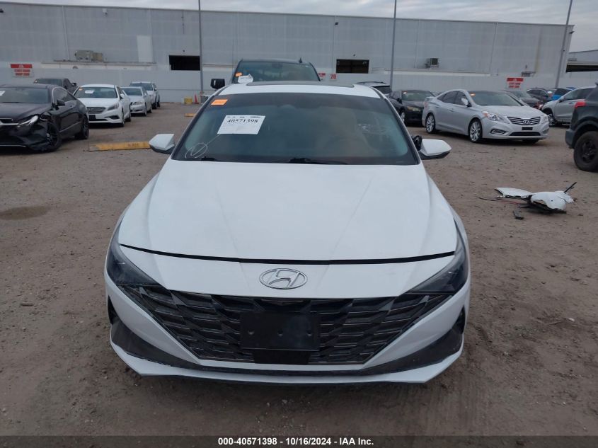 2021 Hyundai Elantra Limited VIN: 5NPLP4AG5MH044161 Lot: 40571398