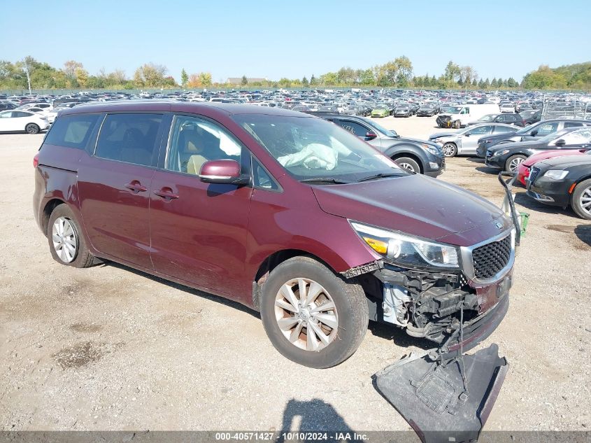 VIN KNDMB5C17H6316307 2017 KIA Sedona, LX no.1