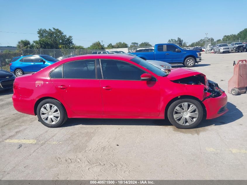 2011 Volkswagen Jetta 2.5L Se VIN: 3VWDX7AJ2BM102393 Lot: 40571500