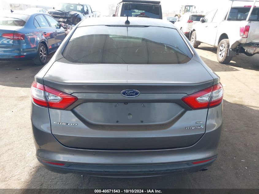 3FA6P0LU3DR261140 2013 Ford Fusion Hybrid Se