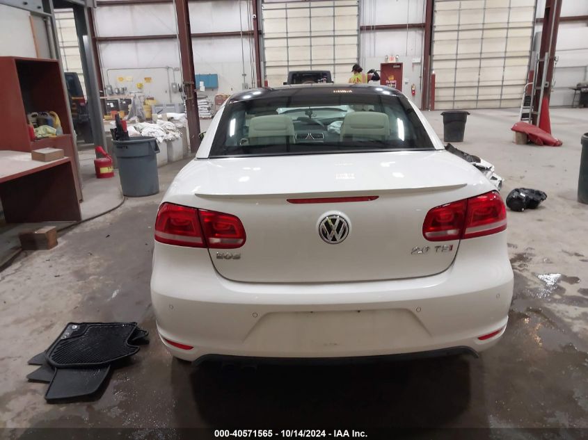 2013 Volkswagen Eos Lux VIN: WVWFW8AH8DV006813 Lot: 40571565