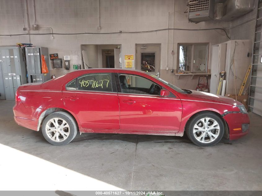 2012 Ford Fusion Se VIN: 3FAHP0HA4CR257393 Lot: 40571627