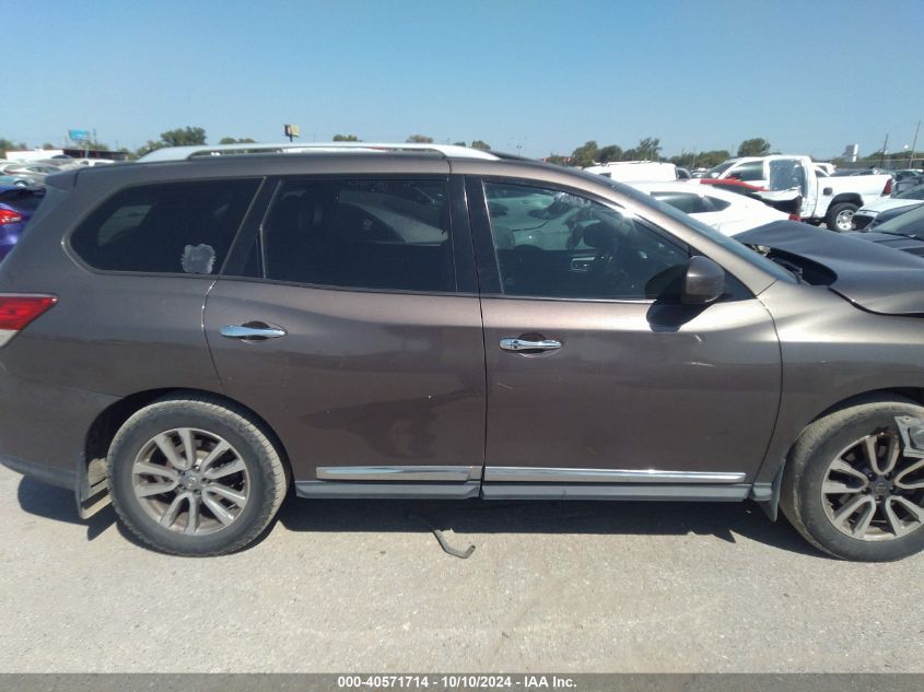 2015 Nissan Pathfinder Sl VIN: 5N1AR2MN4FC608148 Lot: 40571714