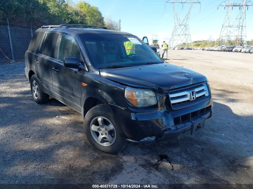 2007 Honda Pilot Ex-L VIN: 5FNYF186778031662 Lot: 40571729