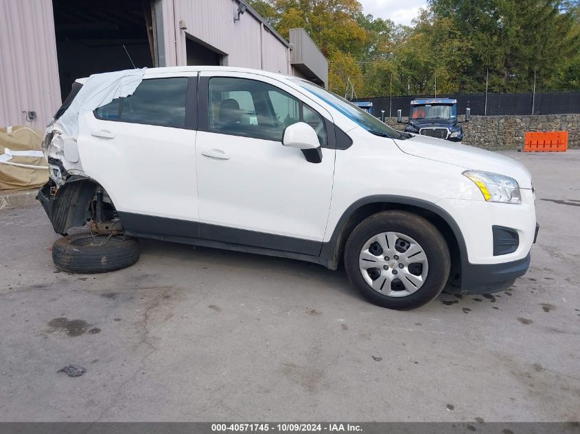 3GNCJKSB1GL127672 2016 Chevrolet Trax 1Ls