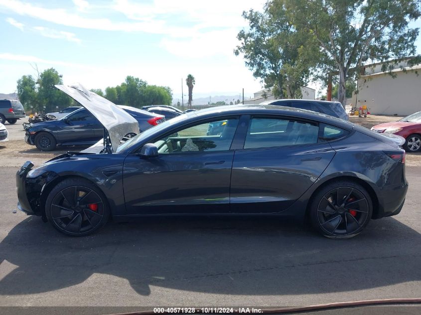 2024 Tesla Model 3 Performance VIN: 5YJ3E1ET6RF871829 Lot: 40571928