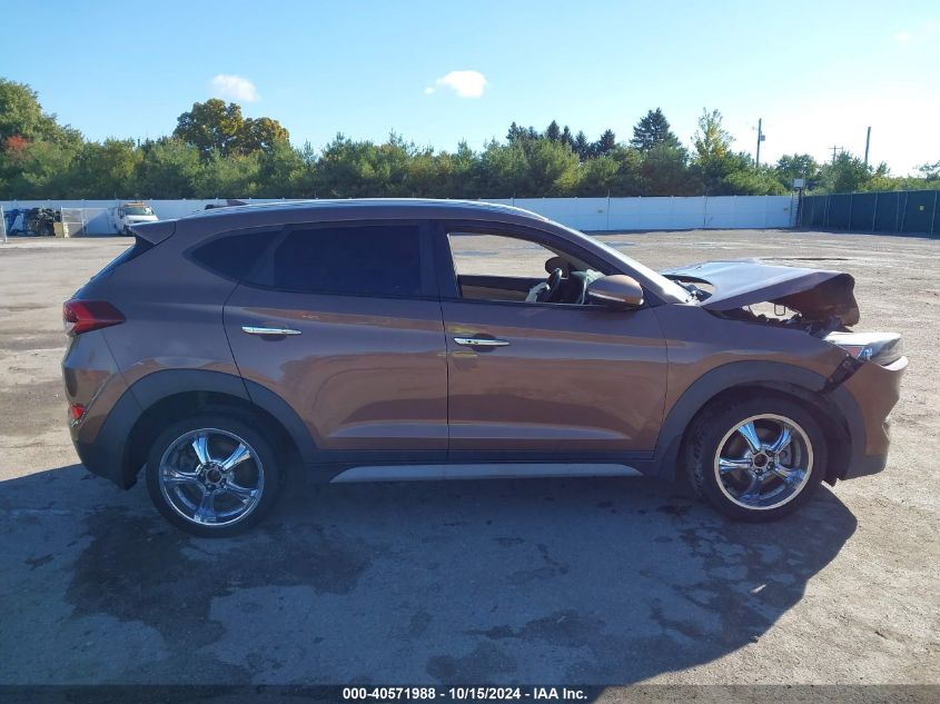 2017 Hyundai Tucson Limited VIN: KM8J3CA24HU431454 Lot: 40571988