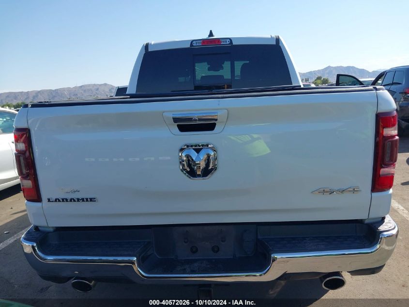 2019 Ram 1500 Laramie 4X4 5'7 Box VIN: 1C6SRFJT1KN599742 Lot: 40572026