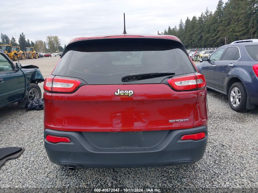 2014 Jeep Cherokee Sport VIN: 1C4PJMAB5EW222945 Lot: 40572047