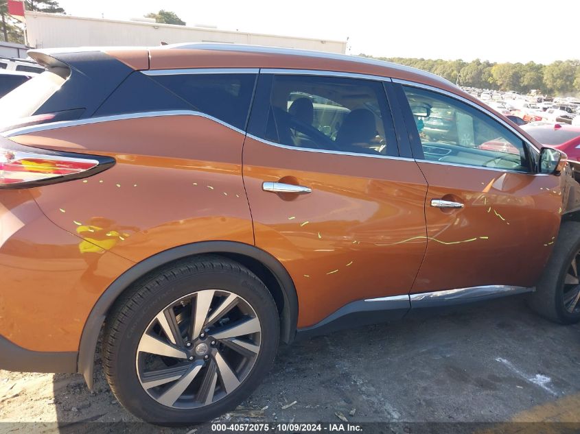 5N1AZ2MGXFN267490 2015 Nissan Murano Platinum