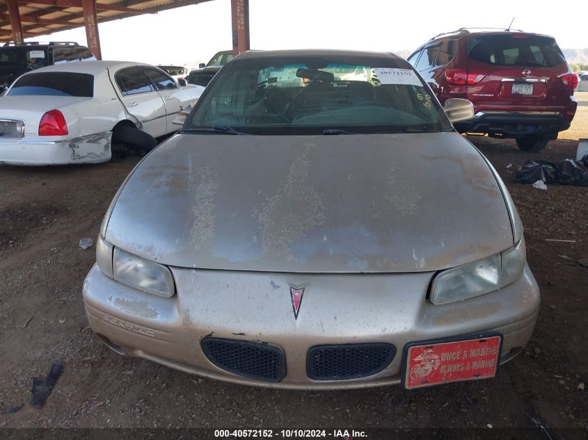 2000 Pontiac Grand Prix Se VIN: 1G2WJ52K3YF284336 Lot: 40572152