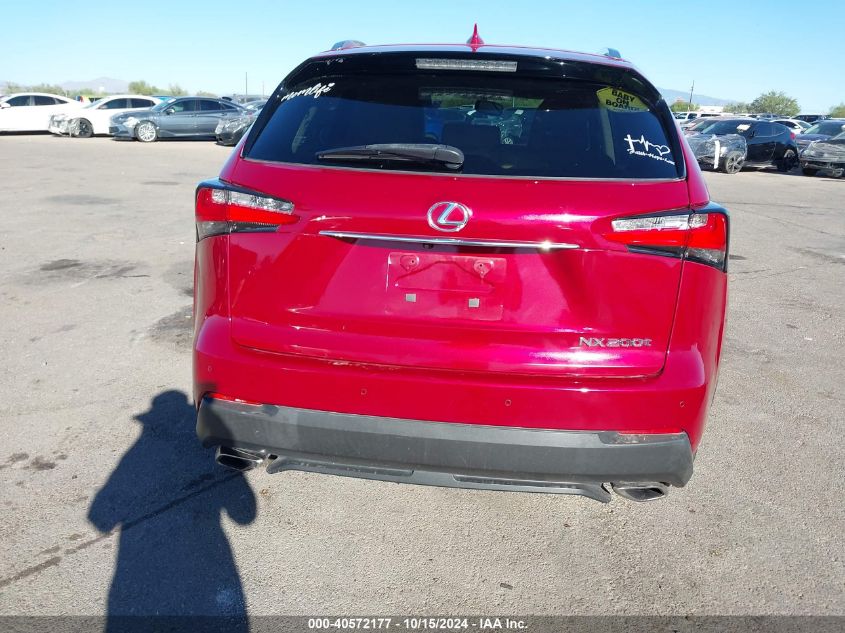 2016 Lexus Nx 200T VIN: JTJYARBZ9G2039035 Lot: 40572177