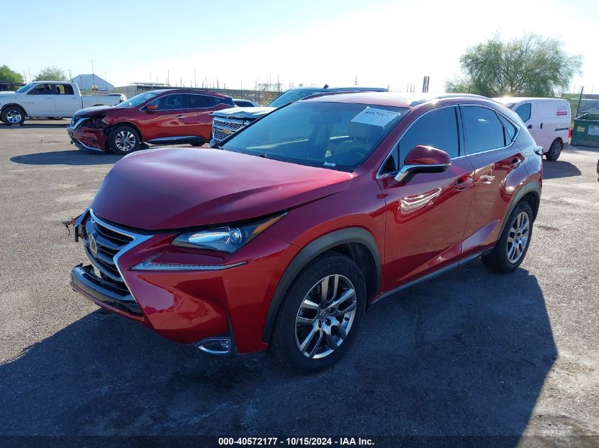 2016 Lexus Nx 200T VIN: JTJYARBZ9G2039035 Lot: 40572177