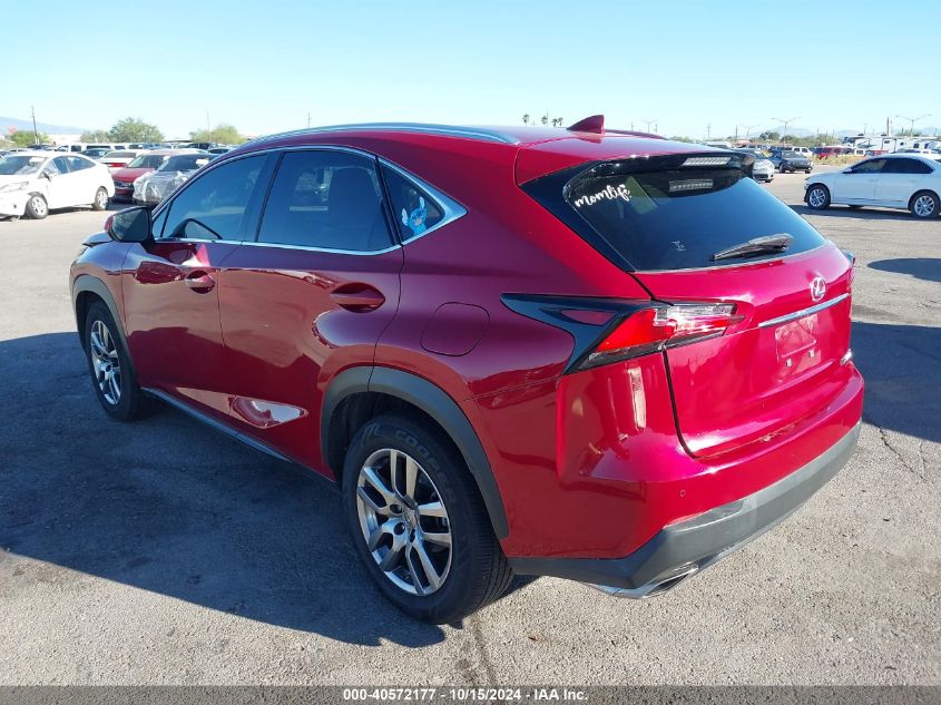 2016 Lexus Nx 200T VIN: JTJYARBZ9G2039035 Lot: 40572177