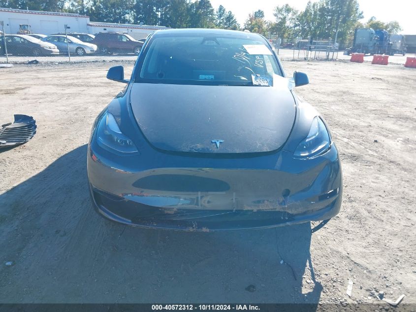 2024 Tesla Model Y Long Range Dual Motor All-Wheel Drive/Rwd VIN: 7SAYGDED3RF092501 Lot: 40572312