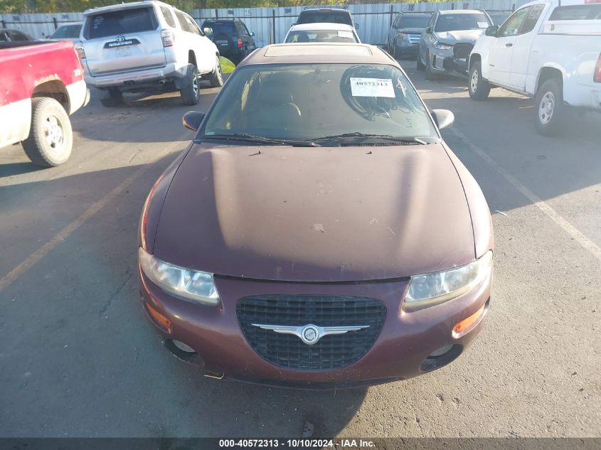 1998 Chrysler Sebring Lxi VIN: 4C3AU52N2WE016407 Lot: 40572313