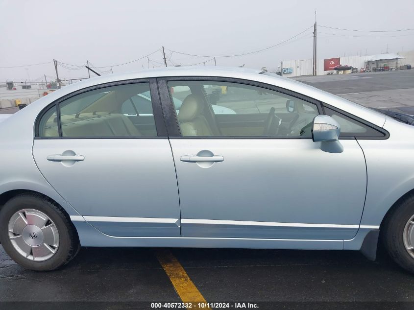 2008 Honda Civic Hybrid VIN: JHMFA362X8S000751 Lot: 40572332