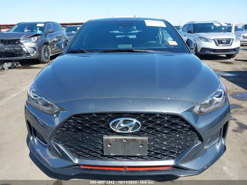 2021 Hyundai Veloster Turbo R-Spec VIN: KMHTH6AB3MU032752 Lot: 40572342