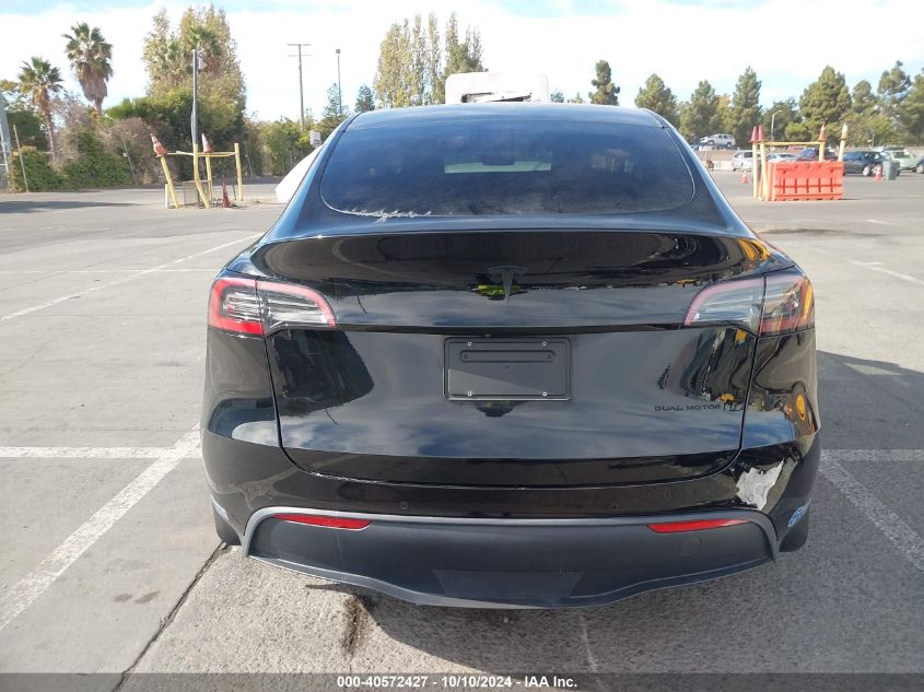 2021 Tesla Model Y Long Range Dual Motor All-Wheel Drive VIN: 5YJYGAEE8MF159929 Lot: 40572427