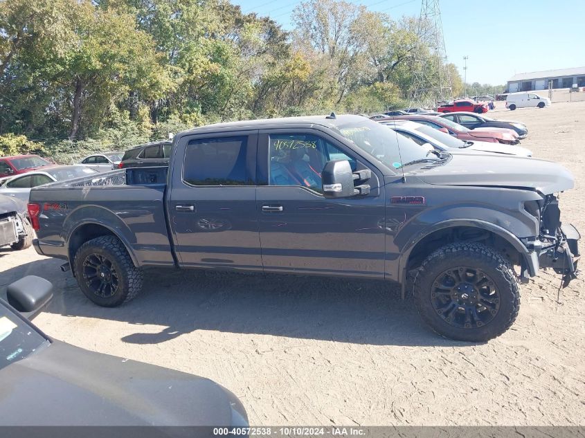 2018 Ford F-150 Lariat VIN: 1FTFW1EG0JFE05522 Lot: 40572538