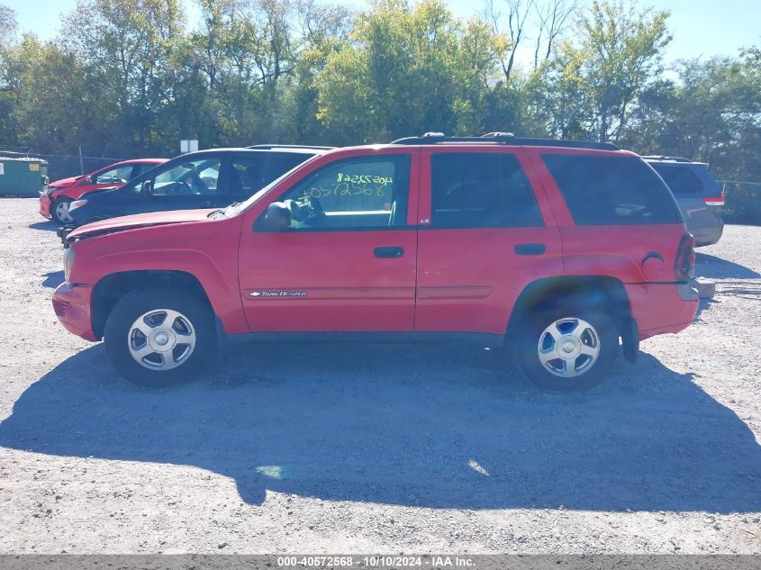 1GNDT13S122220032 2002 Chevrolet Trailblazer Ls