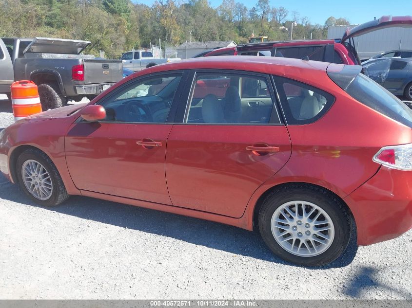 2009 Subaru Impreza 2.5I VIN: JF1GH61619G808459 Lot: 40572571