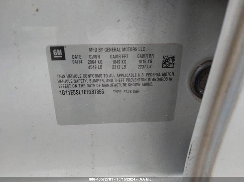 2014 CHEVROLET MALIBU 2LT - 1G11E5SL1EF287856