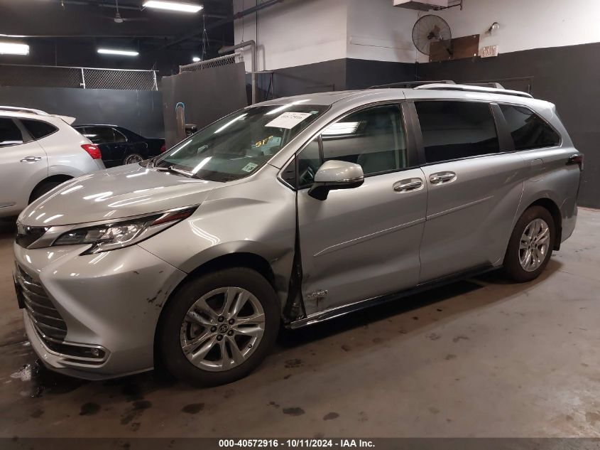 2021 Toyota Sienna Limited VIN: 5TDZSKFC8MS022863 Lot: 40572916