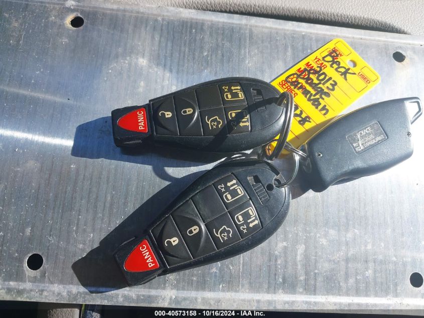 2013 DODGE GRAND CARAVAN SXT - 2C4RDGCG0DR686615