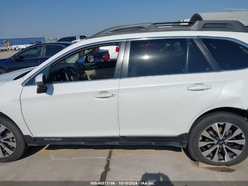 2015 Subaru Outback 2.5I Limited VIN: 4S4BSANC1F3302332 Lot: 40573186