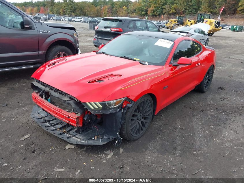 2016 Ford Mustang Gt Premium VIN: 1FA6P8CF9G5282999 Lot: 40573209