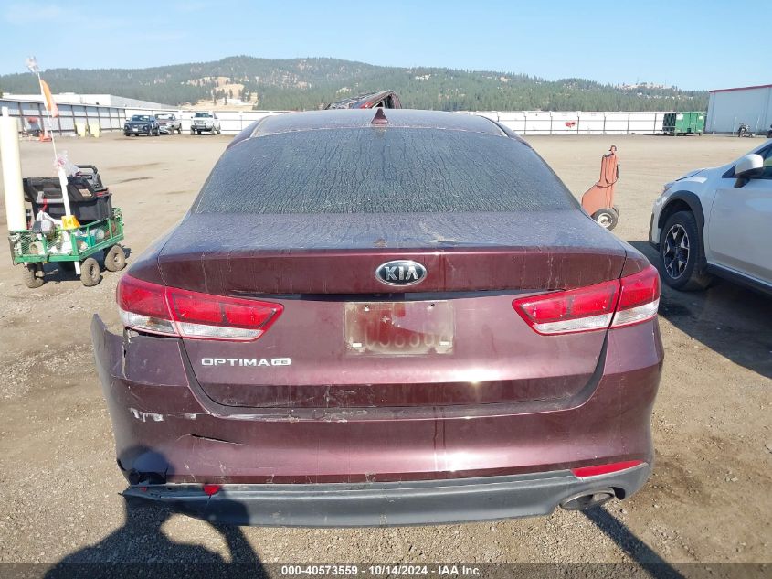 2016 Kia Optima Lx VIN: 5XXGT4L39GG116874 Lot: 40573559