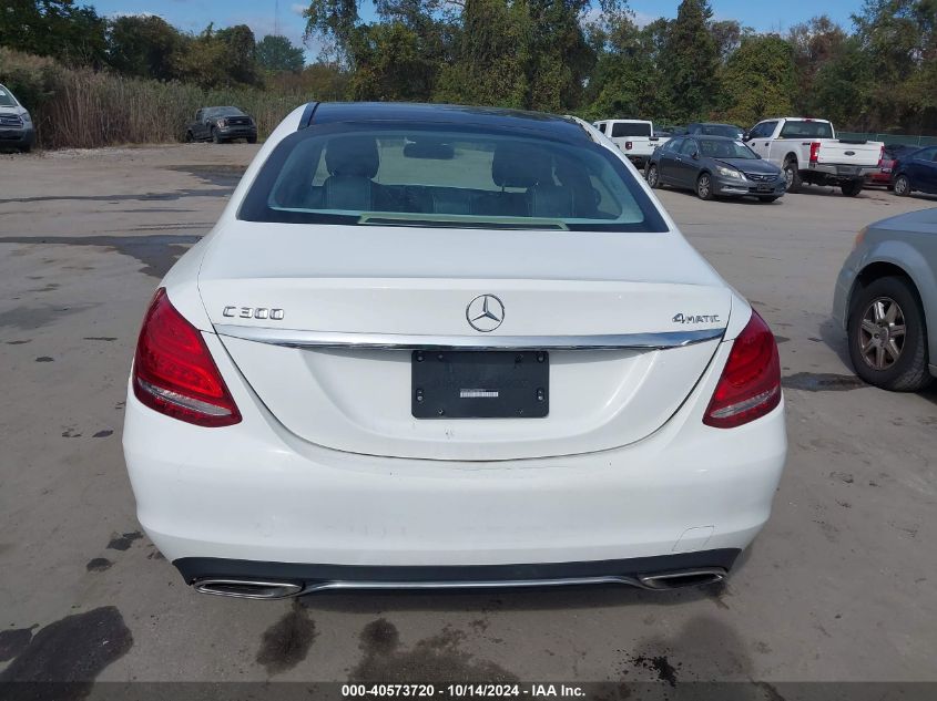 2015 Mercedes-Benz C 300 4Matic/Luxury 4Matic/Sport 4Matic VIN: 55SWF4KB6FU089094 Lot: 40573720