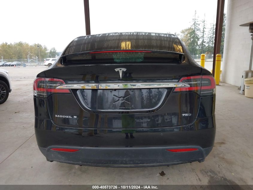 2017 Tesla Model X VIN: 5YJXCBE27HF045672 Lot: 40573726