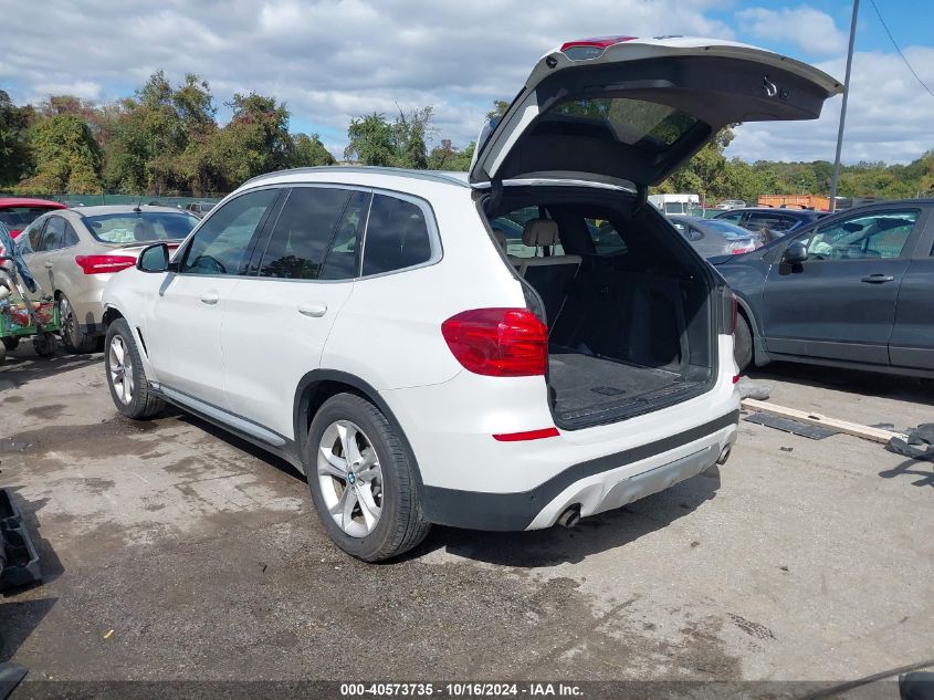 2019 BMW X3 xDrive30I VIN: 5UXTR9C59KLP85665 Lot: 40573735