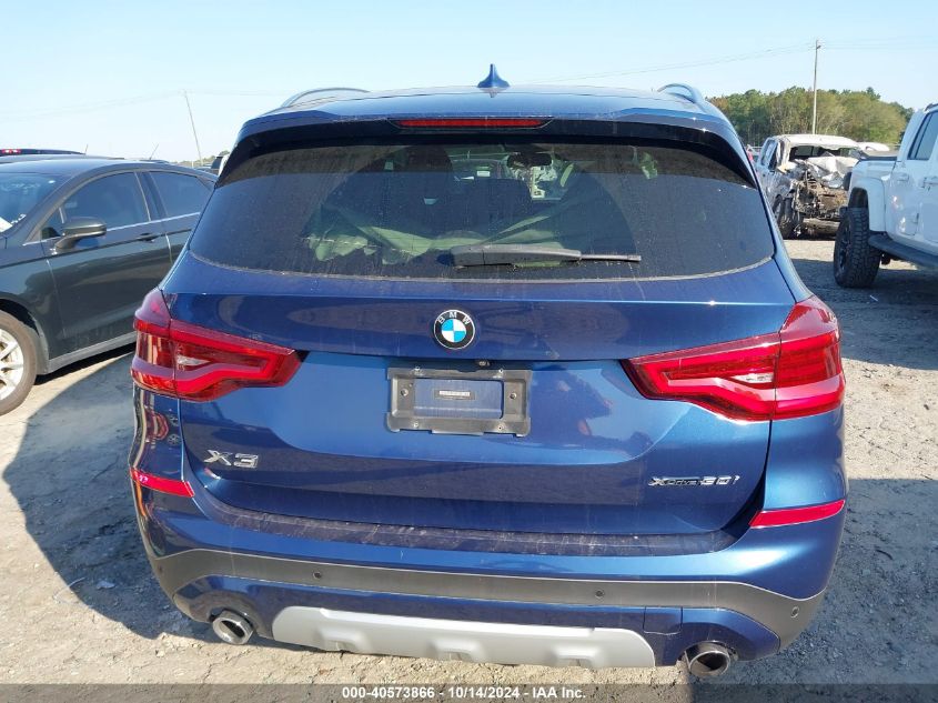 2019 BMW X3 xDrive30I VIN: 5UXTR9C57KLD96672 Lot: 40573866