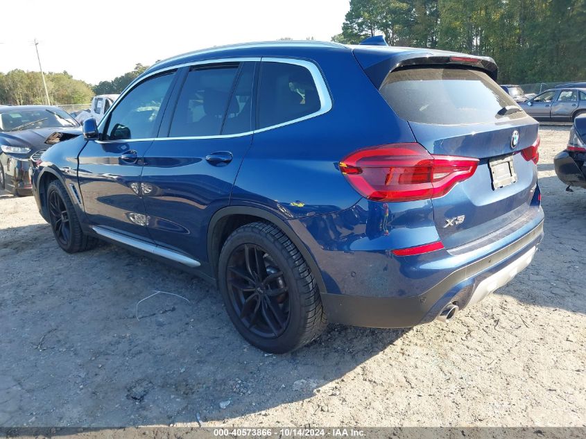 VIN 5UXTR9C57KLD96672 2019 BMW X3, Xdrive30I no.3