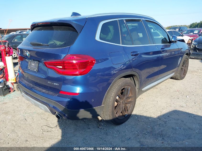 2019 BMW X3 XDRIVE30I - 5UXTR9C57KLD96672