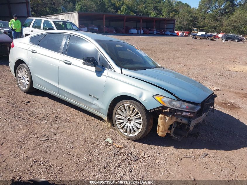 2013 Ford Fusion Se Hybrid VIN: 3FA6P0LU8DR178822 Lot: 40573904