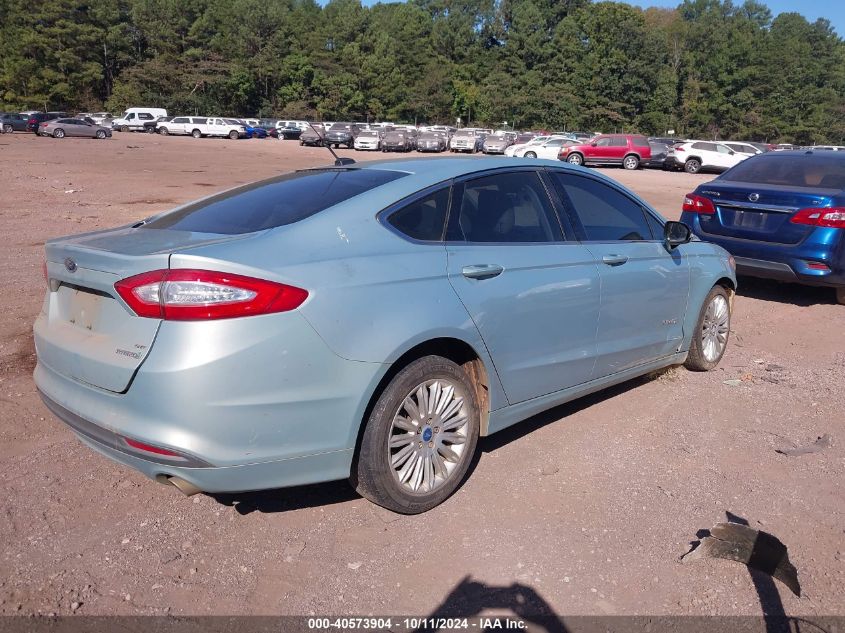 2013 Ford Fusion Se Hybrid VIN: 3FA6P0LU8DR178822 Lot: 40573904