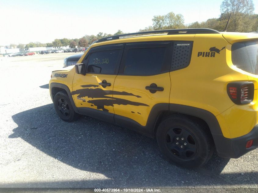 2017 Jeep Renegade Sport Fwd VIN: ZACCJAAB7HPE75554 Lot: 40573964