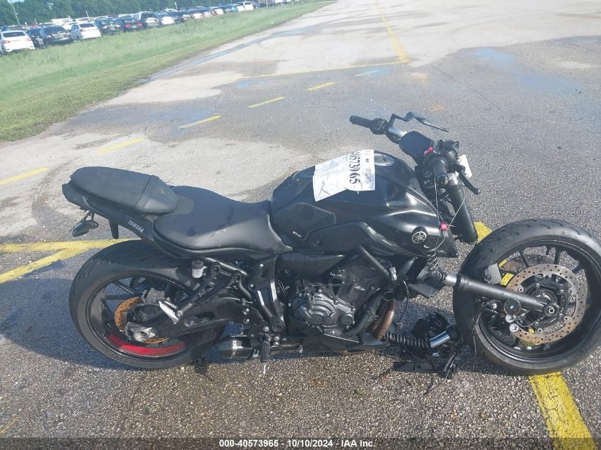 2022 Yamaha Mt07 VIN: JYARM32E0NA005394 Lot: 40573965