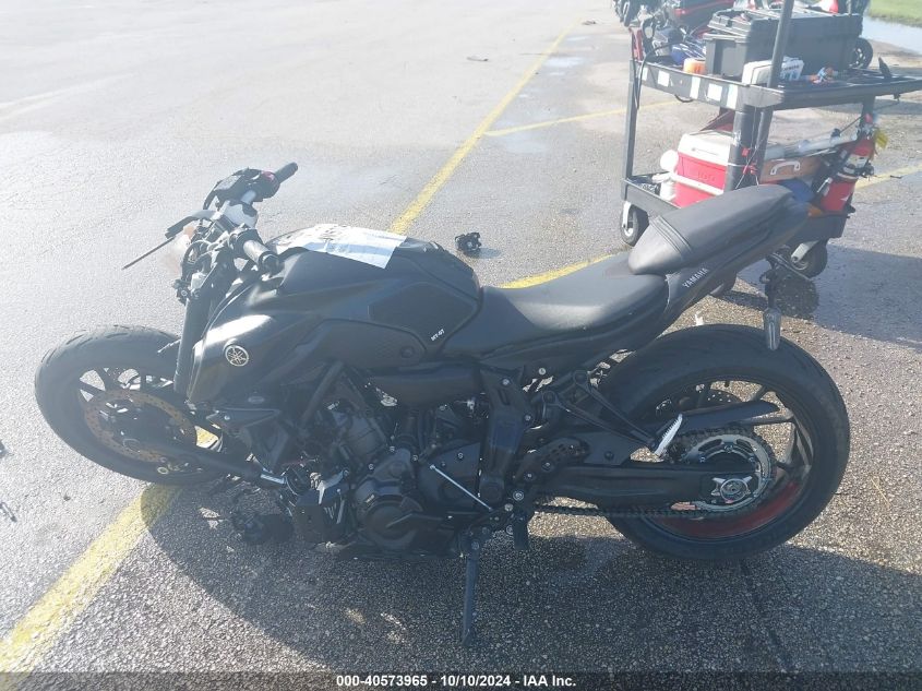 2022 Yamaha Mt07 VIN: JYARM32E0NA005394 Lot: 40573965