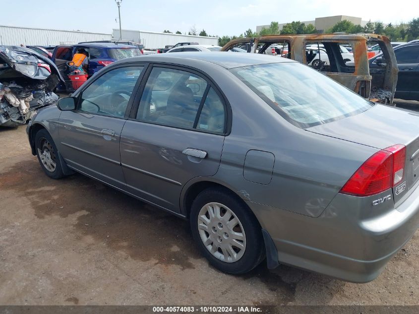 2004 Honda Civic Lx VIN: 1HGES16504L018982 Lot: 40574083